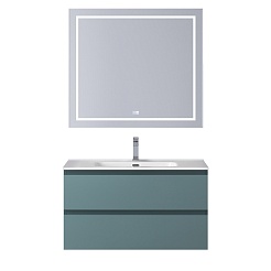 BelBagno Тумба с раковиной Kraft 80 подвесная Голубой матовый – фотография-13